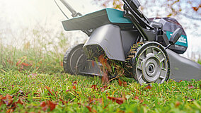 Leistungskraft für den Akku-Mäher