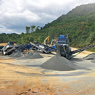 Kleemann: Basaltaufbereitung in Vietnam