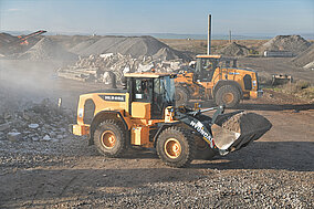 Hyundai: Radladerduo beweist sich im Recycling-Einsatz