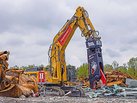 Neue Hochleistungsscheren für den Abbruch und das Schrott-Recycling