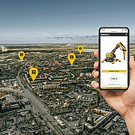 Brokk-Abbruchroboter via Online-Plattform vernetzen