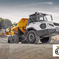 Liebherr: &raquo;German Design Award 2022&laquo; f&uuml;r&nbsp;knickgelenkten Muldenkipper 