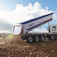 Schmitz Cargobull: Kipperchassis zeigt sich gewichtsoptimiert