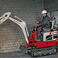 Takeuchi bei Sch&auml;fer: Emissionsfreies Arbeiten mit dem Hybridbagger