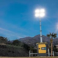 Atlas Copco Power Technique: LED-Lichtmast ist besonders leise im Einsatz