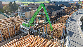 Portallösung im Sägewerk