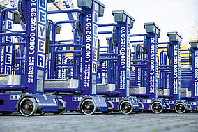 Stromlose Arbeitsbühnen im Mietpark