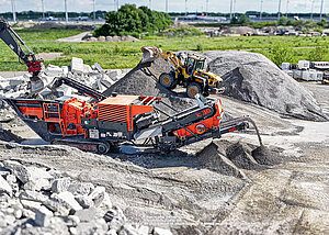 Mobile Hochleistung im Betonrecycling