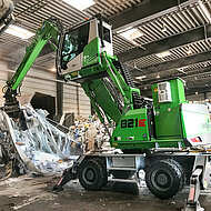 D&auml;nischer Recycler setzt im Rahmen einer neuen Umweltstrategie auf Elektro-Umschlagmaschine von SENNEBOGEN