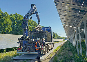 Belastbare Baustra&szlig;en f&uuml;r Solarparks