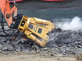 Keine Kompromisse: starke Anbaugeräte für professionelle Abbrucheinsätze