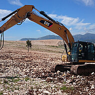 Epiroc-Abbruchh&auml;mmer mit umweltfreundlichem Schmiermittel f&uuml;r ein Landwirtschaftsprojekt ausgew&auml;hlt