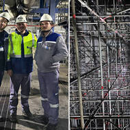 Arbeit im Heizkessel: Geda 300 Z Boiler Hoist im Einsatz in der Türkei 