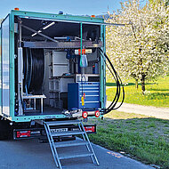 Projekt f&uuml;r den Einsatz von Energiespeichern f&uuml;r eine emissionsfreie Kanalsanierung