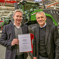 Agco/Fendt: Auszeichnung f&uuml;r Fendt als f&uuml;hrend in &raquo;Industrie 4.0&laquo; 