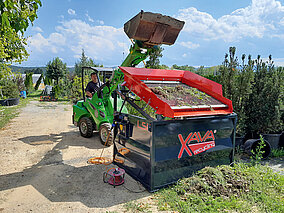 XAVA Recycling: Kompaktsieb für den GaLaBau entwickelt