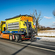 MAN: E-Lkw beweist als Streufahrzeug seine&nbsp;Wintertauglichkeit 