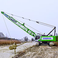 SENNEBOGEN 655 E HD &ndash; die Gr&uuml;ne L&ouml;sung f&uuml;r Kiesgewinnung im Schleppschaufeleinsatz