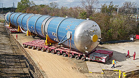 Mammuttransport unterwegs in Texas