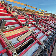Glatte Betonoberfl&auml;chen auch bei Sonderformen