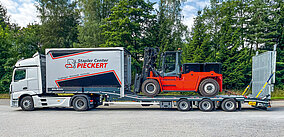 Müller Mitteltal liefert 70 000. Anhänger an Stapler Center Pieckert aus