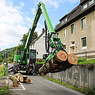 Sennebogen 728 E im Einsatz gegen Eschentriebsterben
