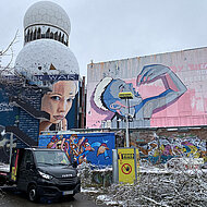 Video Guard im Einsatz auf dem Berliner Teufelsberg