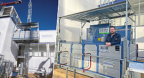 Neuer Mast für neue Transportbühne