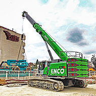 SENNEBOGEN Teleskopkran 673 E beweist sich erneut auf der Gro&szlig;baustelle Grand-Paris-Express