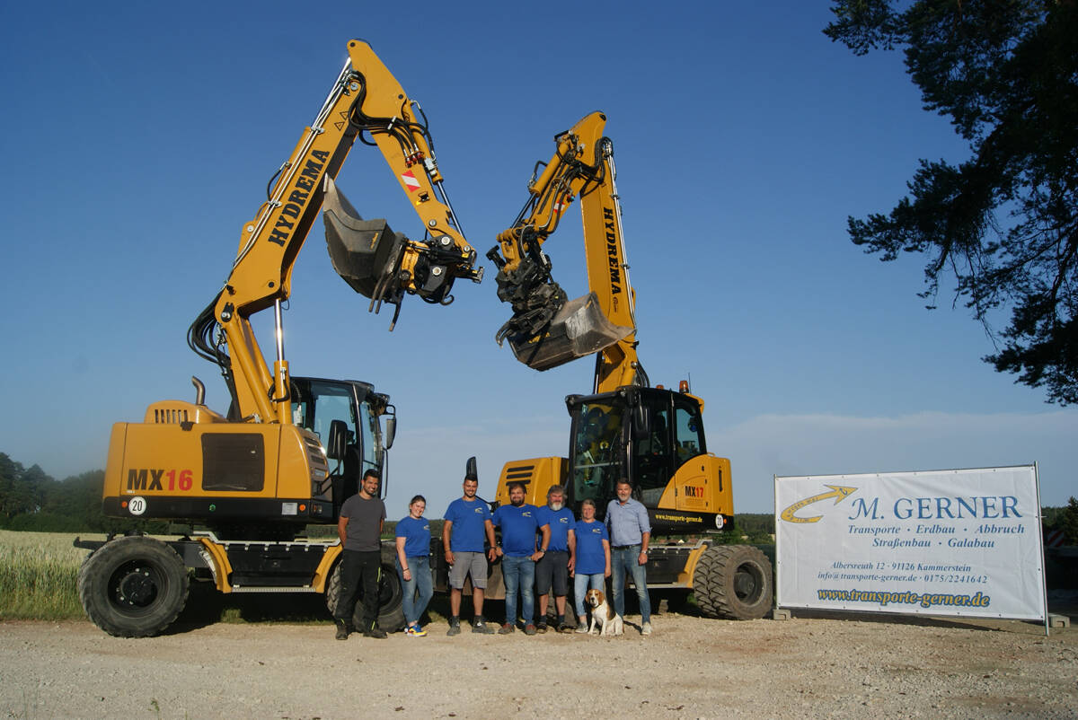 Gerner bewegt etwas mit HYDREMA Bagger