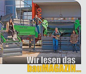 Ilknur Simsek (Azubi Büroorganisation/kaufmännische Ausbildung), Carsten Plewa (Verkauf – Beratung), Olav Zwingenberger (Geschäftsführer)und Kerstin Kullmann (ForderungsManagement/ Geschäftsführung; v. li. n. re.) | ZWOBaumaschinenService GmbH, Oberhausen