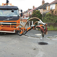 sch&auml;fer technik: Blow-Patcher und Mini-Mix - Stra&szlig;ensanierung mit sch&auml;fer-technic Maschinen als erhaltende Ma&szlig;nahme