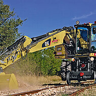 Zeppelin Rental: Cat-Zweiwegebagger neu bei Zeppelin Rental zur Miete