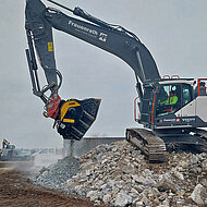 Brecherl&ouml;ffel im Einsatz bei Frauenrath