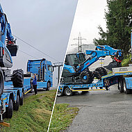 Satteltieflader im Hochgebirgseinsatz