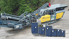 Antriebspaket für mobile Brecher