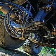 BPW:Hydraulische Antriebsachse und  Fahrwerkscomputer mit Wiegesystem