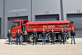 KH-Kipper: 20 000. Aufbau verlässt das Werk von KH-Kipper