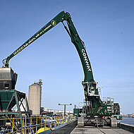 Ein Schiff in nur sechs Stunden entladen