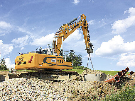 Premiere f&uuml;r neuen Liebherr-Raupenbagger in Bayern