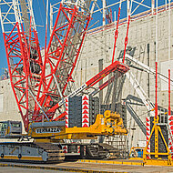 Tadano Demag: Prestigetr&auml;chtiger Einsatz auf dem Kernforschungsgel&auml;nde