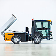 Boschung: Vollelektrisch und mit Schnellwechselsystem