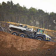 Robustes Duo punktet im Segment der knickgelenkten Dumper 
