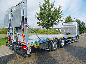 Niedrige Ladefläche für den E-Lkw