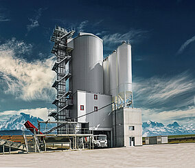 Betonmischturm vielseitig im Einsatz