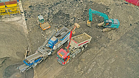 Baustoffrecycling mit neuem Kompaktprallbrecher in Großbritannien