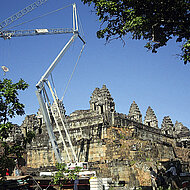 Schnellmontagekran im Einsatz f&uuml;r Kulturdenkmal