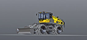 Joystick-Steuerung für die Erdverdichtung