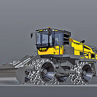 Joystick-Steuerung f&uuml;r die Erdverdichtung