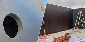 Schulgebäude mit hohen Sichtbetonanforderungen errichtet 